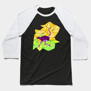 Colourful geometric ostrich Baseball T-Shirt